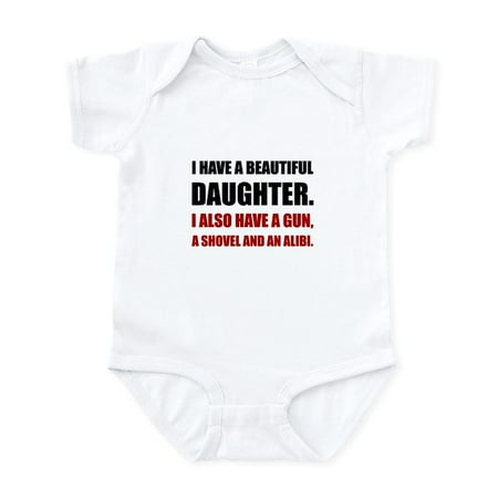 CafePress - Beautiful Daughter Gun Body Suit - Baby Light Bodysuit Size Newborn - 24 Months
CafePress - Beautiful Daughter Gun Body Suit - Baby Light Bodysuit Size Newborn - 24 Months