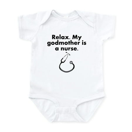 CafePress - Relax My Godmother Is A Nurse Body Suit - Baby Light Bodysuit Size Newborn - 24 Months
CafePress - Relax My Godmother Is A Nurse Body Suit - Baby Light Bodysuit Size Newborn - 24 Months
