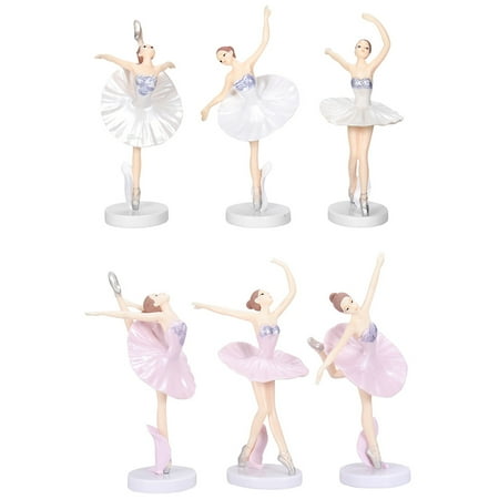 NUOLUX 6pcs Creative Ballerina Crafts Decor Delicate Ballet Girl Ornament for Home