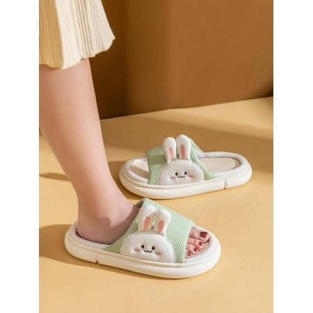 Cute Rabbit Linen Slippers Spring And Summer Home Office Thick Sole Breathable Linen Slippers Inside& Outside
Cute Rabbit Linen Slippers Spring And Summer Home Office Thick Sole Breathable Linen Slippers Inside& Outside