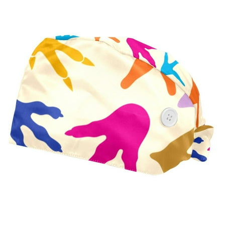 2PCS Working Cap with Buttons and Sweatband Adjustable Tie Back Hats Bouffant Caps Dinosaur Scrub Turban Hat
2PCS Working Cap with Buttons and Sweatband Adjustable Tie Back Hats Bouffant Caps Dinosaur Scrub Turban Hat