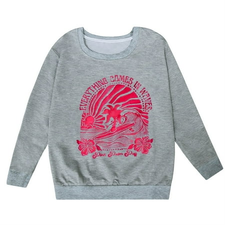 Otqutp Crewneck Blouse for Baby Girls Middle and Older Children s Printed Casual Pullover Shirt Loose Round Neck Long Sleeve Sweater(Grey 6-7 Years)
Otqutp Crewneck Blouse for Baby Girls Middle and Older Children s Printed Casual Pullover Shirt Loose Round Neck Long Sleeve Sweater(Grey 6-7 Years)