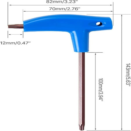 Lightweight and Durable Essential Portable Hexagon Key Wrench - Multi-functional Two-End T Handle Tool for Road Bicycle Repair - Versatile T Handle Wrench for Pedal Handlebar and Disc B
Lightweight and Durable Essential Portable Hexagon Key Wrench - Multi-functional Two-End T Handle Tool for Road Bicycle Repair - Versatile T Handle Wrench for Pedal Handlebar and Disc B