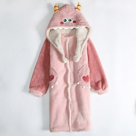 PIKADINGNIS Women Sleepwear Winter Plush Pajamas Cartoon Hooded Coral Velvet Nightgown Loose Flannel Sleepdress Anime Cosplay Robe Nightwear
PIKADINGNIS Women Sleepwear Winter Plush Pajamas Cartoon Hooded Coral Velvet Nightgown Loose Flannel Sleepdress Anime Cosplay Robe Nightwear