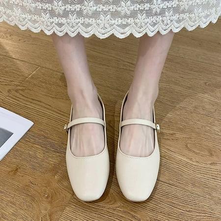 ERTUTUYI Women Casual Shoes Autumn And Winter Comfortable Fashion Simple Solid Color Head Low Heel Shallow Mouth Buckle Belt Beige 39
ERTUTUYI Women Casual Shoes Autumn And Winter Comfortable Fashion Simple Solid Color Head Low Heel Shallow Mouth Buckle Belt Beige 39