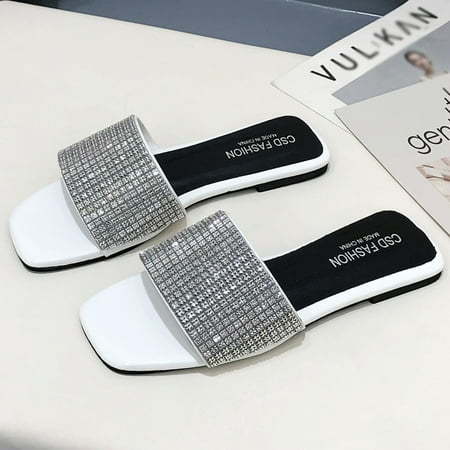 absuyy Womens Slide Sandals- Bohemian Casual Beach Open Toe New Style Summer Flat Slide Sandals #767 Silver-8.5
absuyy Womens Slide Sandals- Bohemian Casual Beach Open Toe New Style Summer Flat Slide Sandals #767 Silver-8.5