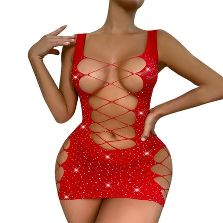 Women Exotic Lingerie Ladies Hollow Mesh Drill Transparent Cardigan Suit Daily Comfy Leisure Sexy Holiday Party Vacation Sleepwear Underwear Gifts To Lovers
Women Exotic Lingerie Ladies Hollow Mesh Drill Transparent Cardigan Suit Daily Comfy Leisure Sexy Holiday Party Vacation Sleepwear Underwear Gifts To Lovers