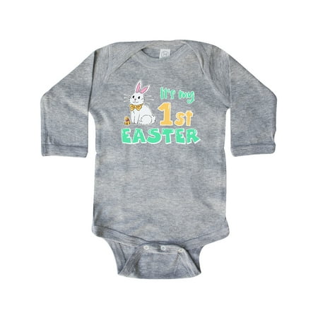 Inktastic It s My 1st Easter with Cute Chick and Bunny Gift Baby Boy or Baby Girl Long Sleeve Bodysuit
Inktastic It s My 1st Easter with Cute Chick and Bunny Gift Baby Boy or Baby Girl Long Sleeve Bodysuit