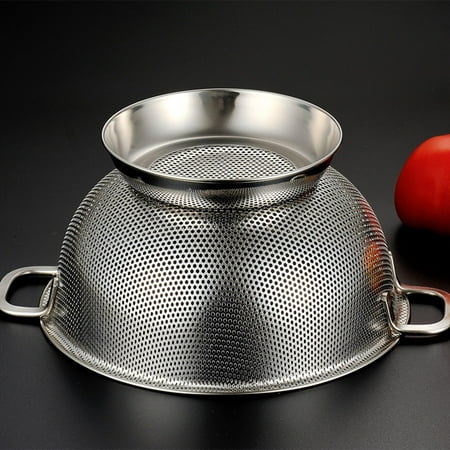 Kitchen Colander Fine Mesh with Handle Multifunction Fruit Strainer Drainer 31.5cm
Kitchen Colander Fine Mesh with Handle Multifunction Fruit Strainer Drainer 31.5cm