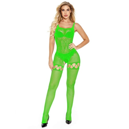 MRULIC lingerie for women Women Lingerie Fishnet Bodystocking Underwear Nightwear Chemises Bodysuits Green + One size
MRULIC lingerie for women Women Lingerie Fishnet Bodystocking Underwear Nightwear Chemises Bodysuits Green + One size