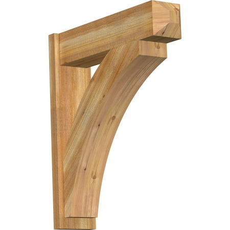 8 W x 32 D x 36 H Thorton Rough Sawn Craftsman Outlooker Western Red Cedar