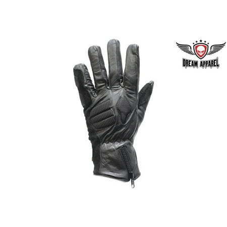 Men s Padded Top Qualirt Leather Racing Gloves