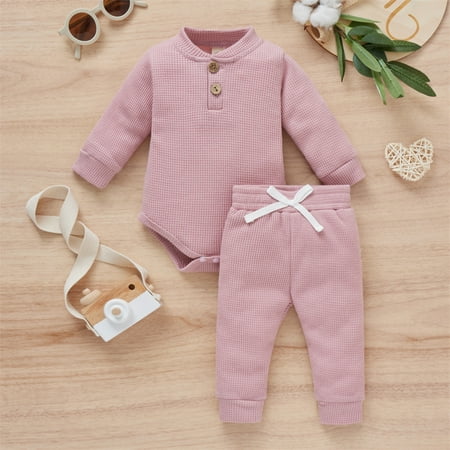 Zukuco Newborn Baby Boy Girl Outfit Set Solid Long Sleeve Romper Tops Pants Spring Fall Winter Clothes
Zukuco Newborn Baby Boy Girl Outfit Set Solid Long Sleeve Romper Tops Pants Spring Fall Winter Clothes