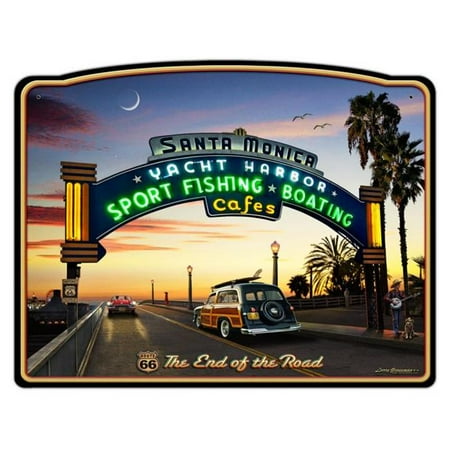 Past Time Signs SMBT007 15 x 16 in. Route 66 Santa Monica Pier Shape Sign
Past Time Signs SMBT007 15 x 16 in. Route 66 Santa Monica Pier Shape Sign