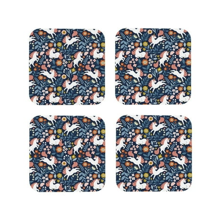 Coasters Set of 4 - Cartoon Cute Horse Flower Plant_A Drink Coasters for Tabletop Protection Leather Coasters for Living Room Decor and Housewarming Gift Square
Coasters Set of 4 - Cartoon Cute Horse Flower Plant_A Drink Coasters for Tabletop Protection Leather Coasters for Living Room Decor and Housewarming Gift Square
