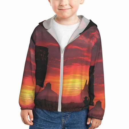 Vsdgher Sunset Western Desert Cowboy Kids Sun Protection Hoodie with Zip Rash Guard Tops Children s Long Sleeve Sun Protection Clothing - 2 Years
Vsdgher Sunset Western Desert Cowboy Kids Sun Protection Hoodie with Zip Rash Guard Tops Children s Long Sleeve Sun Protection Clothing - 2 Years
