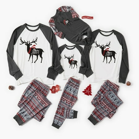 Christmas Parent-child Clothing Cotton Deer Printed Women Pajamas Family Matching Outfits
Christmas Parent-child Clothing Cotton Deer Printed Women Pajamas Family Matching Outfits