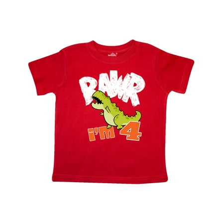 Inktastic RAWR I m 4! Baby Tyranosaurus Rex Gift Toddler Boy or Toddler Girl T-Shirt
Inktastic RAWR I m 4! Baby Tyranosaurus Rex Gift Toddler Boy or Toddler Girl T-Shirt