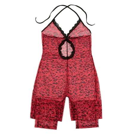 OVBMPZD Women s Sexy Lingerie One-Piece Sleepwear Leopard Print Underwear Intimates Lace Cutout Lingerie Red L
OVBMPZD Women s Sexy Lingerie One-Piece Sleepwear Leopard Print Underwear Intimates Lace Cutout Lingerie Red L