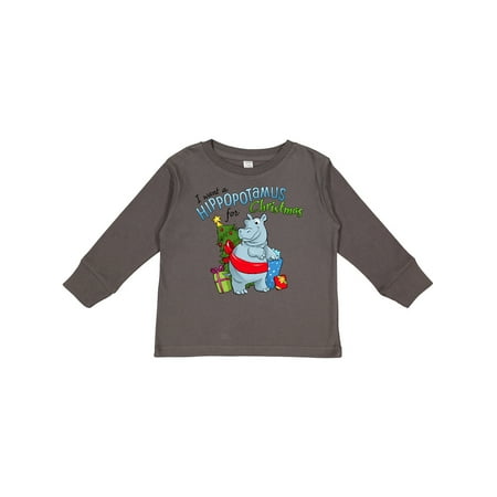 Inktastic I Want a Hippopotamus for Christmas Gift Toddler Boy or Toddler Girl Long Sleeve T-Shirt
Inktastic I Want a Hippopotamus for Christmas Gift Toddler Boy or Toddler Girl Long Sleeve T-Shirt