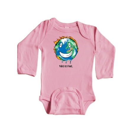 Inktastic This is Fine Earth on Fire Gift Baby Boy or Baby Girl Long Sleeve Bodysuit 
Inktastic This is Fine Earth on Fire Gift Baby Boy or Baby Girl Long Sleeve Bodysuit