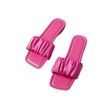 Sanviglor Ladies Slides Beach Slippers Slip On Flat Sandals Indoor&Outdoor Comfortable Nonslip Casual Shoe Lightweight Square Toe Footbeds Rose Red 7
Sanviglor Ladies Slides Beach Slippers Slip On Flat Sandals Indoor&Outdoor Comfortable Nonslip Casual Shoe Lightweight Square Toe Footbeds Rose Red 7