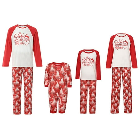 FOCUSNORM Matching Family Pajamas Sets Christmas Letters Print Top and Christmas Tree Print Pants Holiday Sleepwear
FOCUSNORM Matching Family Pajamas Sets Christmas Letters Print Top and Christmas Tree Print Pants Holiday Sleepwear