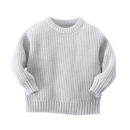 BULLPIANO Toddler Boy Girl Sweater Warm Solid Color Long Sleeve Sweater Crewneck Pullover Sweater
BULLPIANO Toddler Boy Girl Sweater Warm Solid Color Long Sleeve Sweater Crewneck Pullover Sweater
