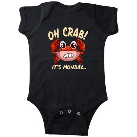 Inktastic Monday Crab Funny Joke Gift Baby Boy or Baby Girl Bodysuit