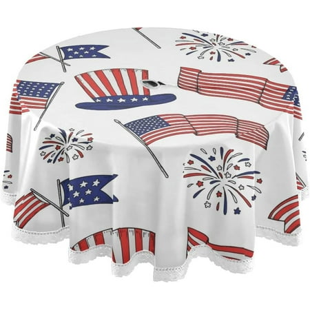 Hidove Independence Day Outdoor Round Tablecloth Waterproof Stain-Resistant Non-Slip Circular Tablecloth 60 Inch with Umbrella Hole and Zipper for Tabletop Backyard Party BBQ Decor
Hidove Independence Day Outdoor Round Tablecloth Waterproof Stain-Resistant Non-Slip Circular Tablecloth 60 Inch with Umbrella Hole and Zipper for Tabletop Backyard Party BBQ Decor