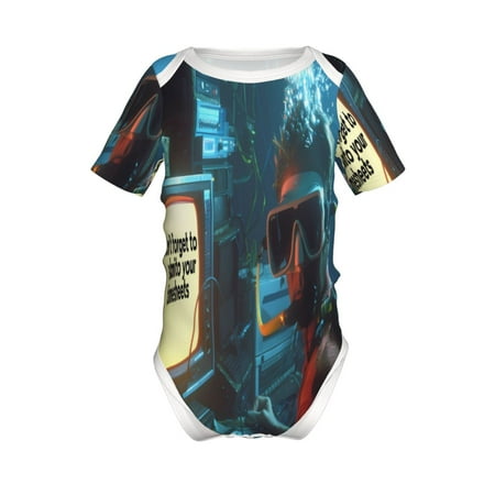 Coaee Underwater Office Diver for Soft Baby Short-Sleeve Bodysuit Baby Climbing Clothes Baby Girls Boys Bodysuit Romper-2 Years
Coaee Underwater Office Diver for Soft Baby Short-Sleeve Bodysuit Baby Climbing Clothes Baby Girls Boys Bodysuit Romper-2 Years