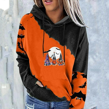 jsaierl Sweatshirt for Women Long Sleeve Funny Graphic Hooded Shirt Halloween Hoodies Sweatshirt Plus Size Tops for Women Cute Print Pullover for Teen Girls
jsaierl Sweatshirt for Women Long Sleeve Funny Graphic Hooded Shirt Halloween Hoodies Sweatshirt Plus Size Tops for Women Cute Print Pullover for Teen Girls