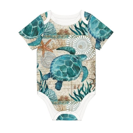 Matuu Watercolor Sea Turtle for Baby Short-Sleeve Bodysuit Soft Cotton Comfortable and Breathable Perfect for Newborns and Infants
Matuu Watercolor Sea Turtle for Baby Short-Sleeve Bodysuit Soft Cotton Comfortable and Breathable Perfect for Newborns and Infants