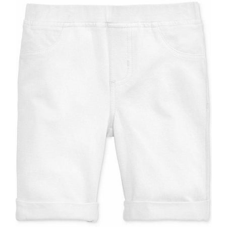 Epic Threads Little Girls Solid Knit Bermuda Shorts Bright White Size 3/3T
