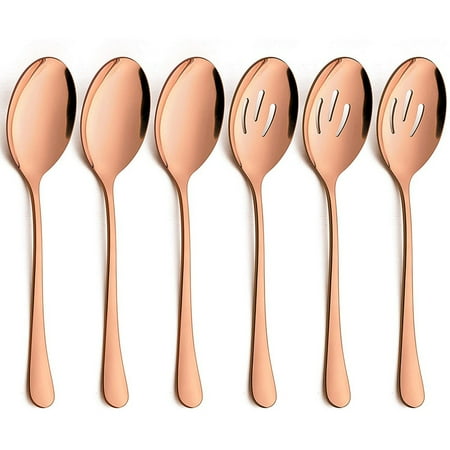 6PCS Slotted Serving Spoons Dinner Spoons Stainless Steel for Party Buffet Restaurant Banquet Dinner Catering
6PCS Slotted Serving Spoons Dinner Spoons Stainless Steel for Party Buffet Restaurant Banquet Dinner Catering