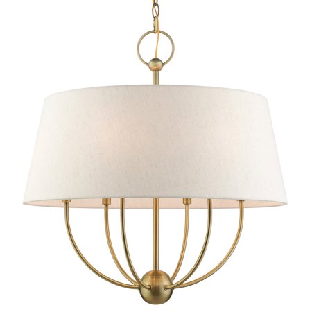 Livex Lighting 49446 Cartwright 6 Light 24 Wide Drum Chandelier - Brass 
Livex Lighting 49446 Cartwright 6 Light 24 Wide Drum Chandelier - Brass
