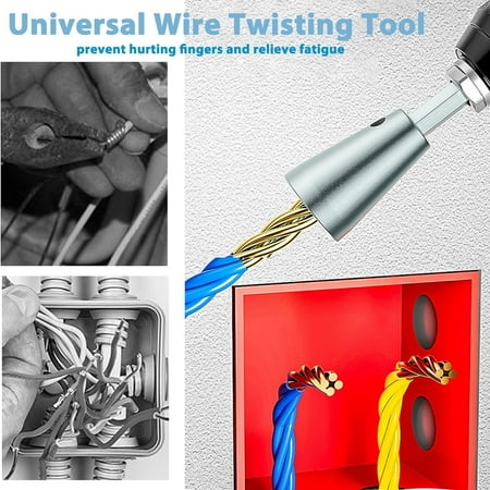 Convenient and powerful portable wire twister tools - Ideal 2-pack for quick and easy cable stripping operations. Must-have tool with easy-to-use precision 6mm hex shank for added conveni
Convenient and powerful portable wire twister tools - Ideal 2-pack for quick and easy cable stripping operations. Must-have tool with easy-to-use precision 6mm hex shank for added conveni