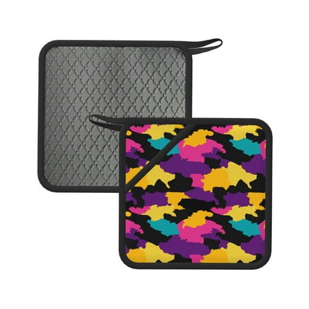 2pcs Silicone Anti-Hot Hot Pads Oven Mitts Heat Resistant Pot Holders With Pockets Non Slip Oven Glove Potholder For Kitchen Cooking Bbq Baking 7.1in Camouflage Military
2pcs Silicone Anti-Hot Hot Pads Oven Mitts Heat Resistant Pot Holders With Pockets Non Slip Oven Glove Potholder For Kitchen Cooking Bbq Baking 7.1in Camouflage Military