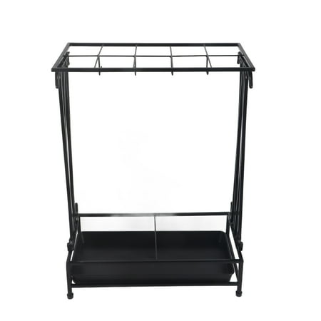 Umbrella Storage Rack Iron with Drip Tray 10 Holes 8 Hooks Umbrella Rack Stand for Home Hotel Lobby Black
Umbrella Storage Rack Iron with Drip Tray 10 Holes 8 Hooks Umbrella Rack Stand for Home Hotel Lobby Black