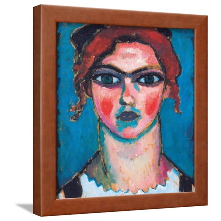 Young Woman with Green Eyes, C.1910 Framed Print Wall Art By Alexej Von Jawlensky