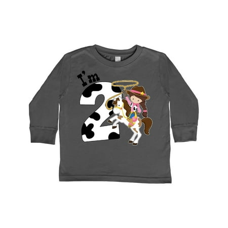 Inktastic I m Two-cowgirl riding horse birthday Gift Toddler Toddler Girl Long Sleeve T-Shirt
Inktastic I m Two-cowgirl riding horse birthday Gift Toddler Toddler Girl Long Sleeve T-Shirt
