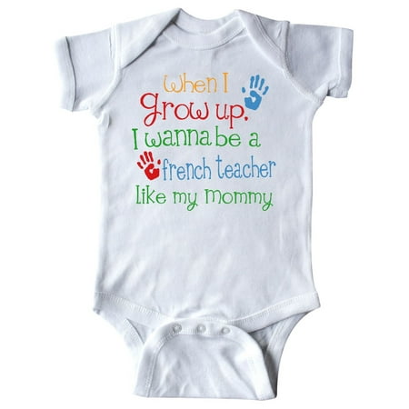 Inktastic French Teacher like Mommy Gift Baby Boy or Baby Girl Bodysuit