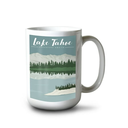 15 fl oz Ceramic Mug Lake Tahoe Adventure Awaits Dishwasher & Microwave Safe
15 fl oz Ceramic Mug Lake Tahoe Adventure Awaits Dishwasher & Microwave Safe