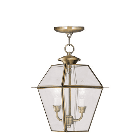 Outdoor Pendants 2 Light With Clear Beveled Glass Antique Brass size 9 in 120 Watts - World of Crystal
Outdoor Pendants 2 Light With Clear Beveled Glass Antique Brass size 9 in 120 Watts - World of Crystal