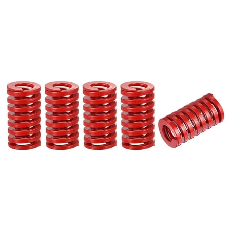Die Spring 5 Pack TM 22mm OD 40mm Spiral Stamping Medium Load Die Springs Red