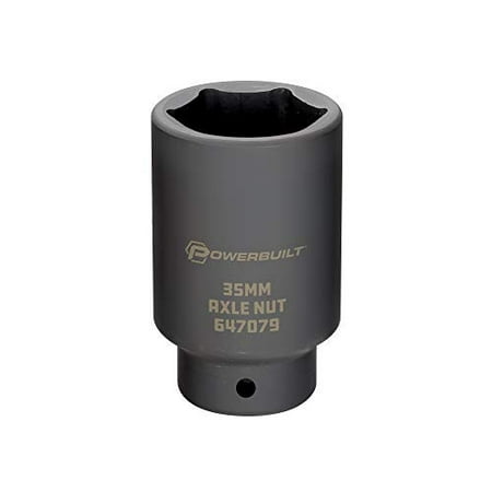 Powerbuilt 647079 35mm Axle Nut Socket Black