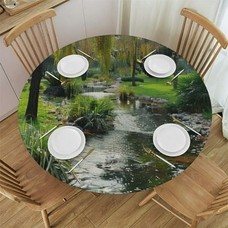 Palnkart Nature Round Table Cover Stain Resistant Washable Perfect for Indoor Outdoor Tablecloth Kitchen Dining Wedding Parties with Elastic Edge 100% Polyester Fiber 54-58
Palnkart Nature Round Table Cover Stain Resistant Washable Perfect for Indoor Outdoor Tablecloth Kitchen Dining Wedding Parties with Elastic Edge 100% Polyester Fiber 54-58