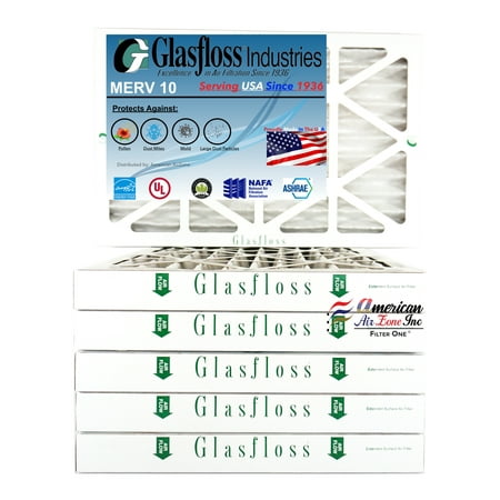 Glasfloss Air Filter 24x36x2 - 2 MERV 10 - (Pack of 6) - Pleated AC or HVAC Air Filter - Furnace Air Filter - Home or Office - Made In The USA.
Glasfloss Air Filter 24x36x2 - 2 MERV 10 - (Pack of 6) - Pleated AC or HVAC Air Filter - Furnace Air Filter - Home or Office - Made In The USA.