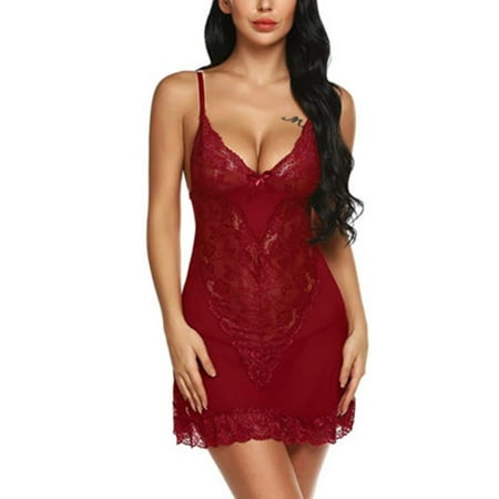 Pudcoco Women Mesh Sheer Nightie Sleep Dress G-String See Through Lingerie Sets
Pudcoco Women Mesh Sheer Nightie Sleep Dress G-String See Through Lingerie Sets