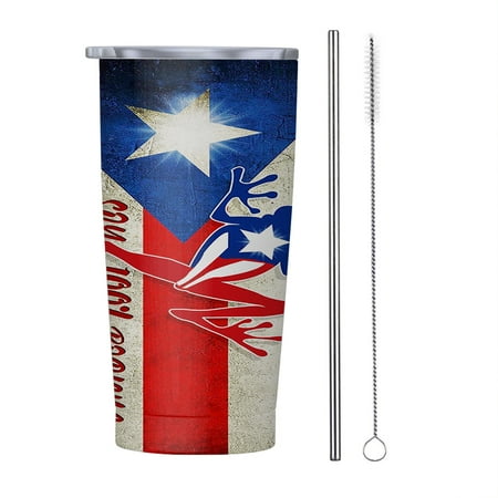Soy 100 Boricua Puerto Rico 20oz Tumbler Insulated Stainless Steel Water Bottle Portable Travel Coffee Tea Mug Cup
Soy 100 Boricua Puerto Rico 20oz Tumbler Insulated Stainless Steel Water Bottle Portable Travel Coffee Tea Mug Cup